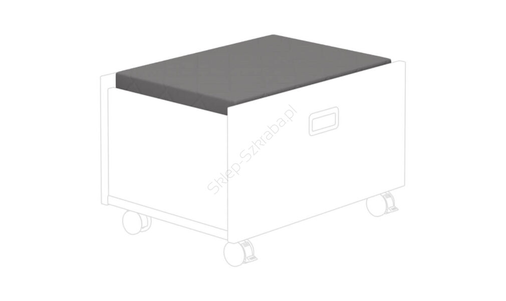 Poduszka do pojemnika na kółkach pod łóżko kabinowe PAIDI bawełna/antracyt (13199313 - 93014)