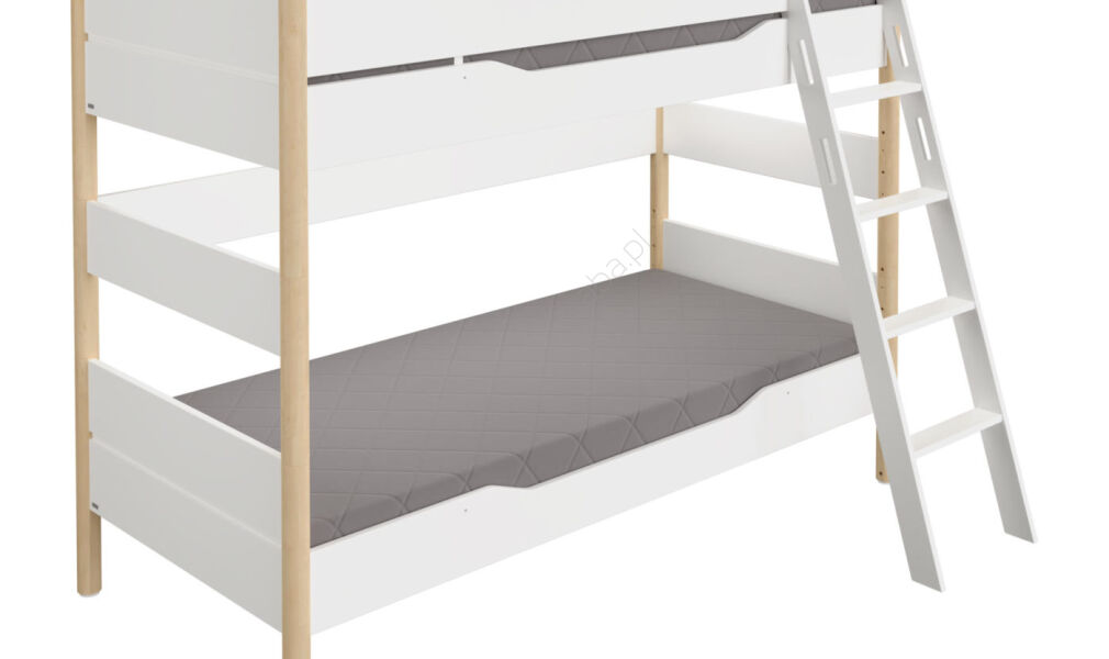 Łóżko podwójne 160cm 90x200 PAIDI Ylvie imitacja brzozy (1158336)