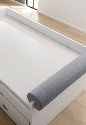 Poduszka rolka 115/⌀20cm PAIDI bawełna antracyt (252 751 5 3-93014)