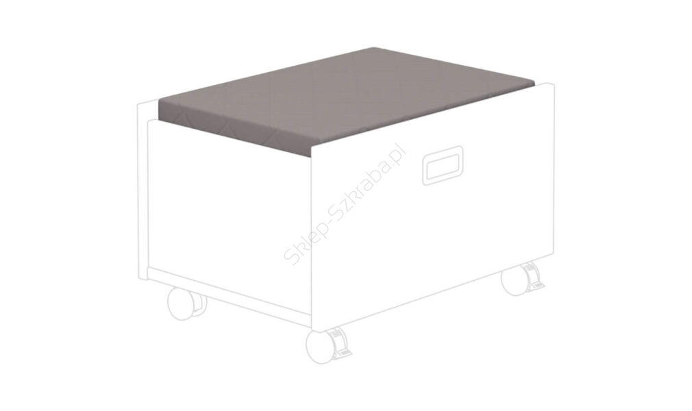 Poduszka do pojemnika na kółkach pod łóżko kabinowe PAIDI bawełna/ciemny szary (13199313 - 93016)