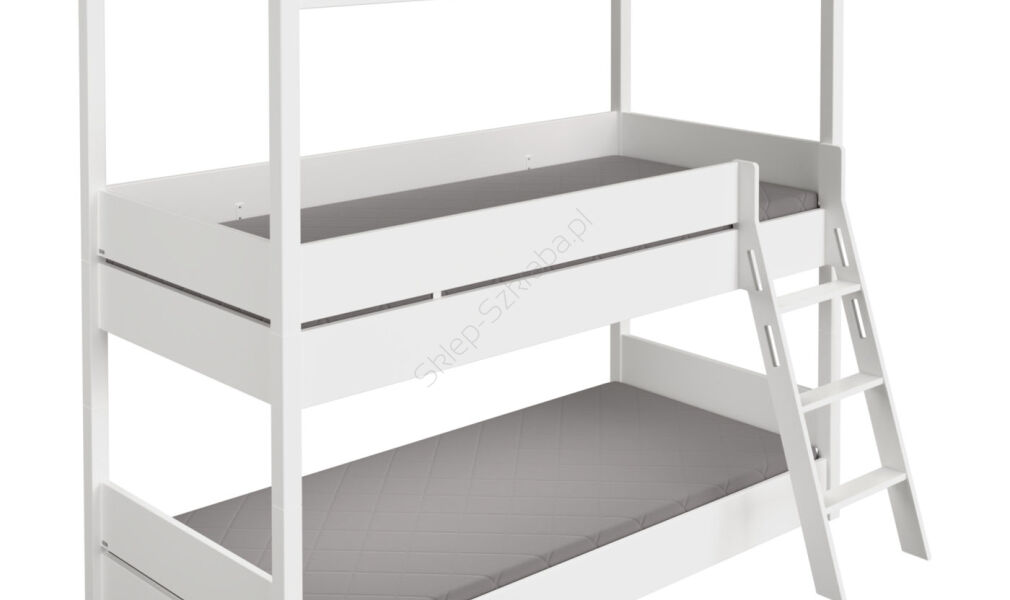 Łóżko piętrowe PAIDI Tiny House kredowo-biały (90x200 )(1396601)