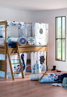 Łóżko do zabawy 120cm 90x200 PAIDI Sten solidny dąb (1188404)