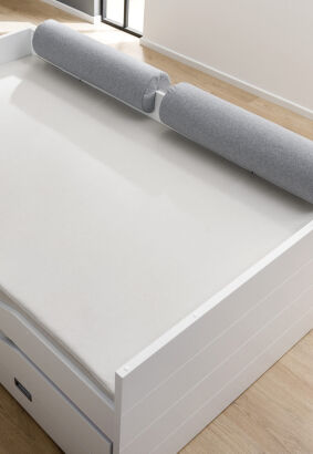 Poduszka rolka 85/⌀20cm PAIDI bawełna antracyt (252 750 0 3-93014)