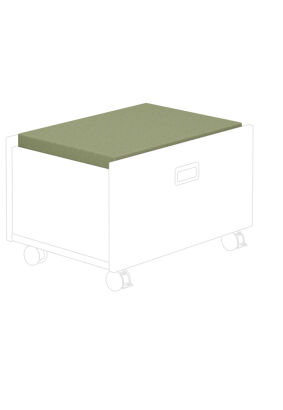 Poduksza na pudełko na kółkach pod łóżko kabinowe PAIDI Mikrofibra/nordycka zieleń(13199116 -97107)