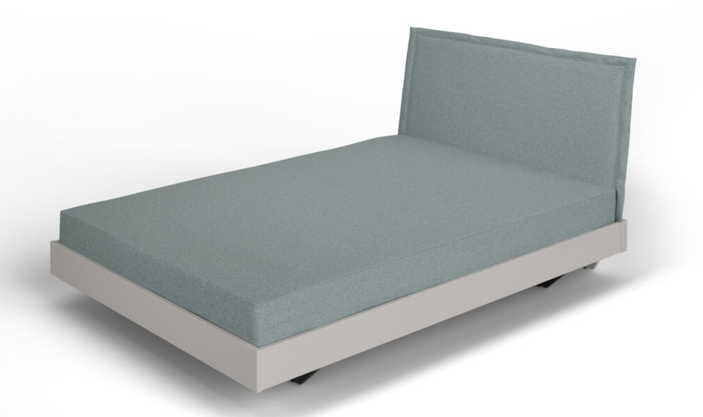 Łóżko wypoczynkowe PAIDI żwirowo szary / popielaty błękit 140x200 (1618179-103)