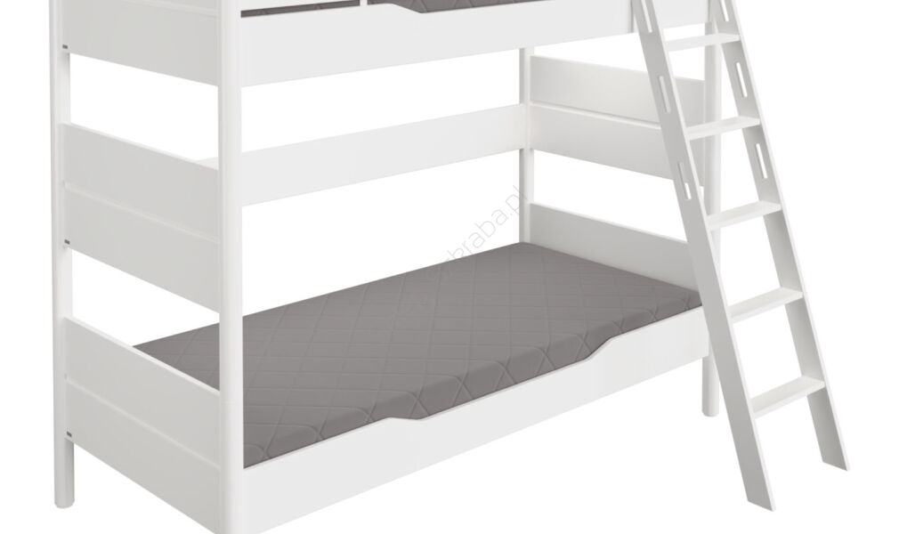 Łóżko podwójne 180cm 90x200 PAIDI Ylvie kredowo biały (1158231)