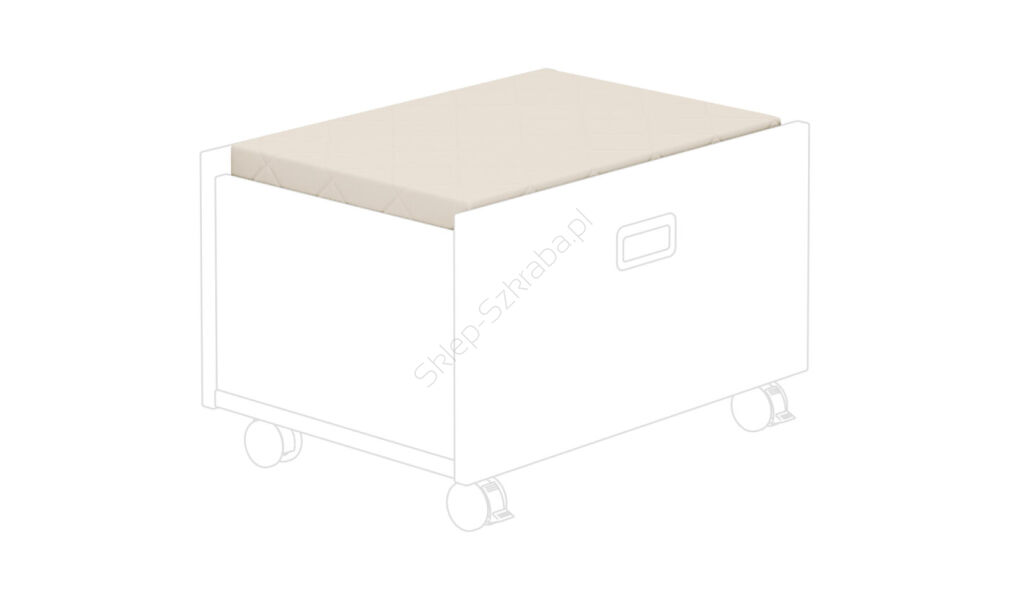 Poduksza na pudełko na kółkach pod łóżko kabinowe PAIDI Mikrofibra/kość słoniowa (13199116 -97106)