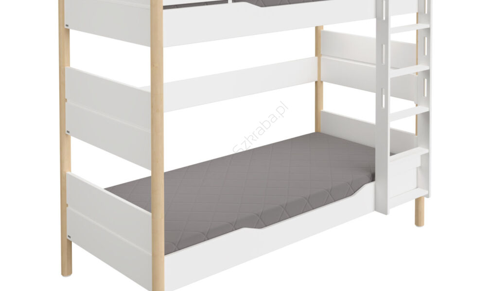 Łóżko podwójne 160cm 90x200 PAIDI Ylvie imitacja brzozy (1158346)