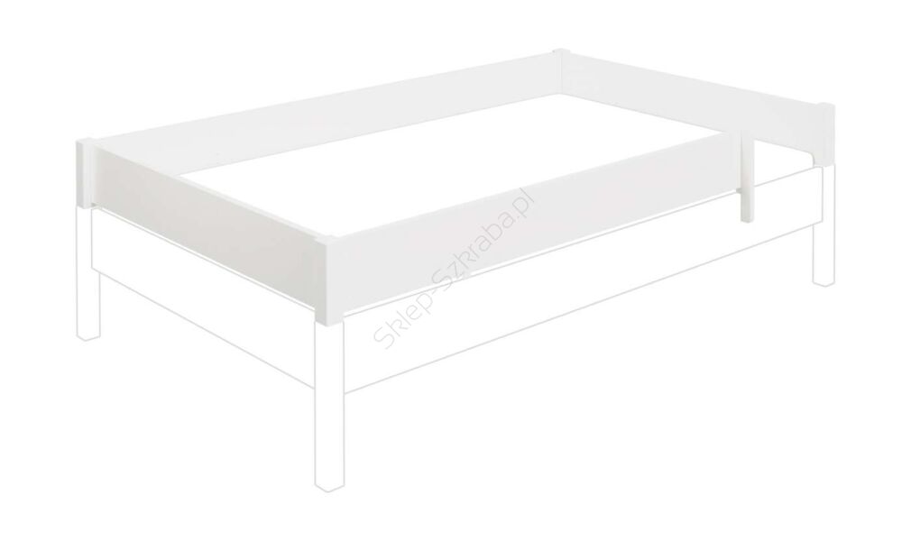 Poręcz ochronna na całe łóżko 90x200 PAIDI Tiago kredowy-biały (2176001)