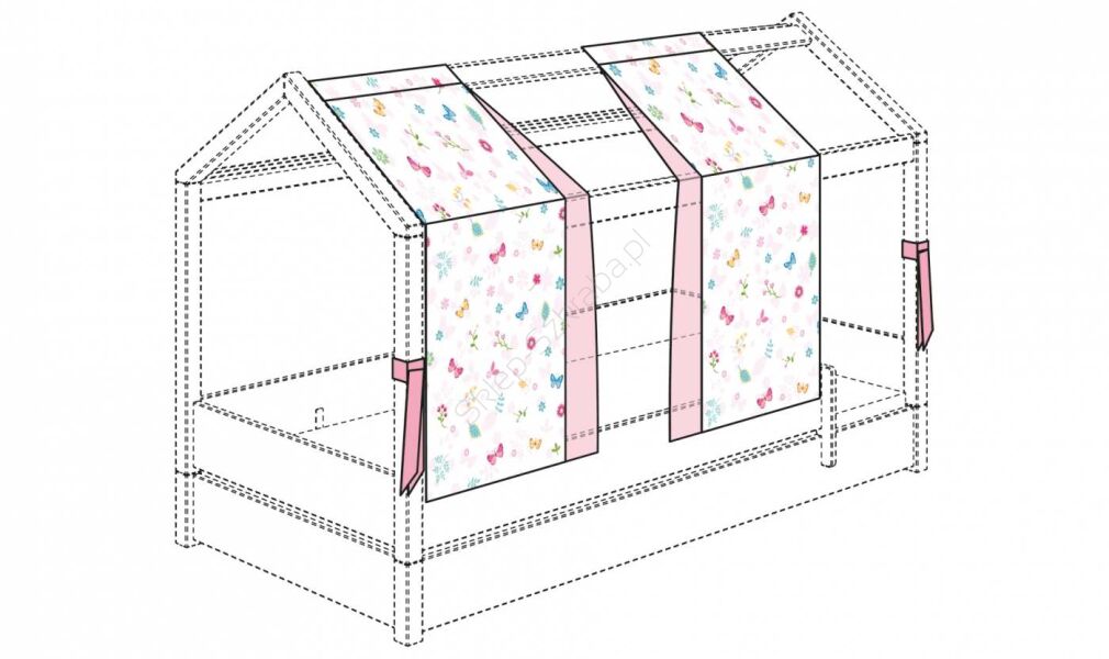 Zestaw zasłon PAIDI Tiny House Motyli Sen (1596040)