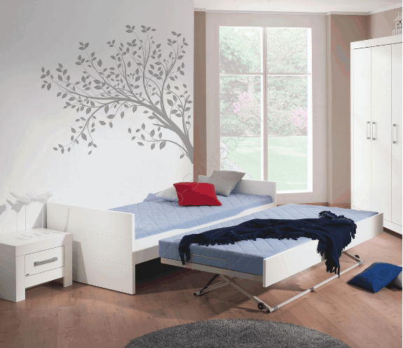 Łóżko składane PAIDI Fiona / Kira / Oscar / Tiago / Tiny House COMFORT żwirowy szary (90x190) (1317889)