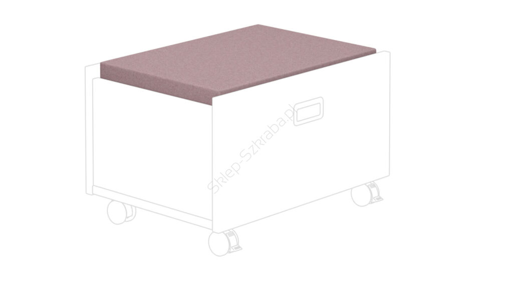 Poduksza na pudełko na kółkach pod łóżko kabinowe PAIDI Mikrofibra/róż (13199116 -97102)