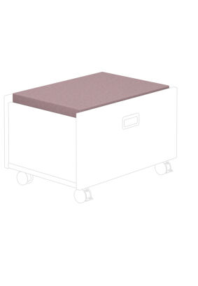 Poduszka na pudełko na kółkach pod łóżko kabinowe PAIDI bawełna/róż (13199313 - 93005)