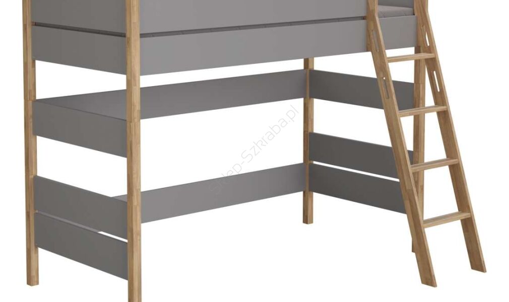 Łóżko do zabawy 160cm 90x200 PAIDI Sten łupkowo szary (1188309)