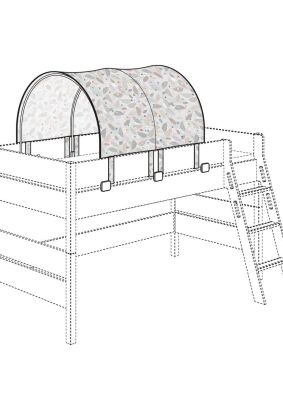 Daszek na łóżko PAIDI Afryka 120 (łączenia w kolorze srebrnym) Fiona/ Fionn / Kira / Sten / Tiago / Tiny House / Ylvie  (139 420 9-51)