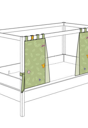 Zestaw zasłon PAIDI Tiny House (Droga pietruszki) (1598040)