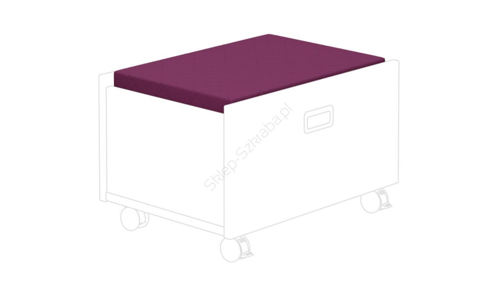 Poduszka do pojemnika na kółkach pod łóżko kabinowe PAIDI bawełna/jeżyna (13199313 - 93010)