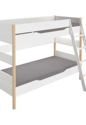 Łóżko podwójne 160cm 90x200 PAIDI Ylvie imitacja brzozy (1158336)