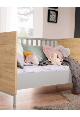 Części boczne łóżeczka do zmiany go z kojca w łóżeczko junior lub sofa dziecięca PAIDI Benne żwirowo szary(2291034)