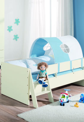 Namiot do łóżeczka dziecięcego PAIDI  / Fiona / Felie / Kira  / Lieven / Olli / Oskar / Remo  / Carlo / Ylvie jasno niebieski-biały (119440110)
