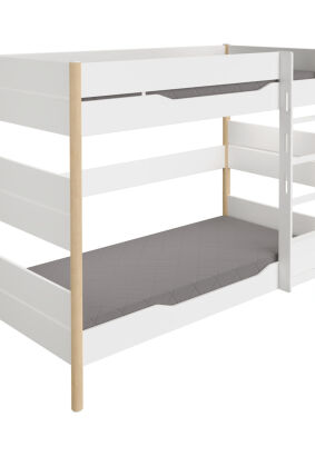 Łóżko podwójne 160cm 90x200 PAIDI Ylvie imitacja brzozy (1158346)