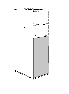 Drzwi małe do szafy funkcyjnej PAIDI Fionn (2319114)